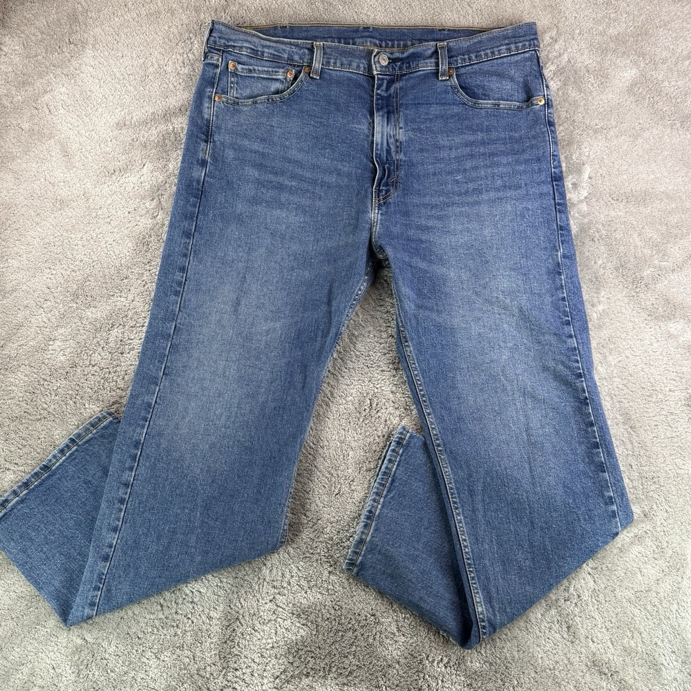 Levi's 505 Men's 40x30 Straight Leg Blue Denim Jeans Regular Fit Medium Wash